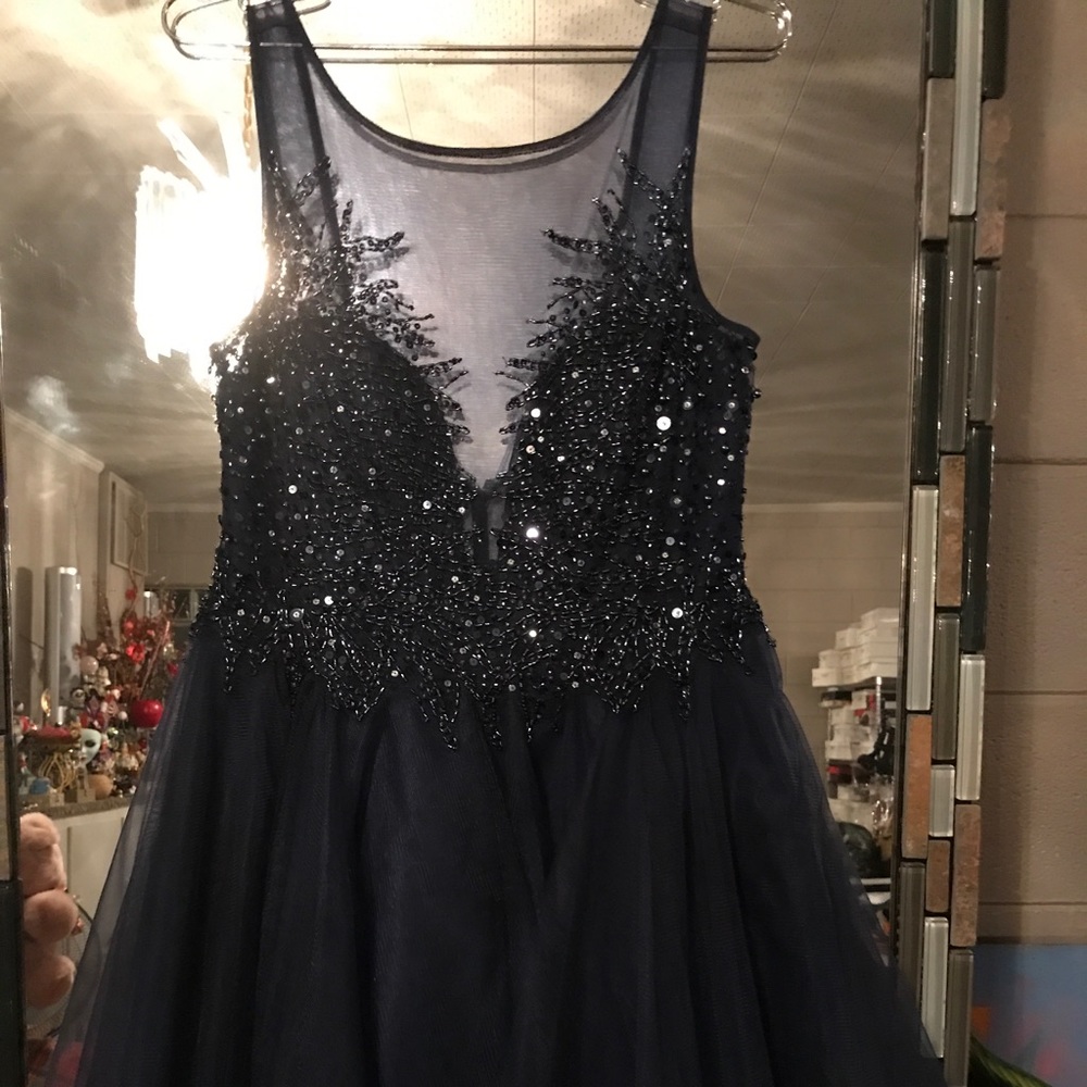 Evening Short Dress 
Beautiful Navy Blue